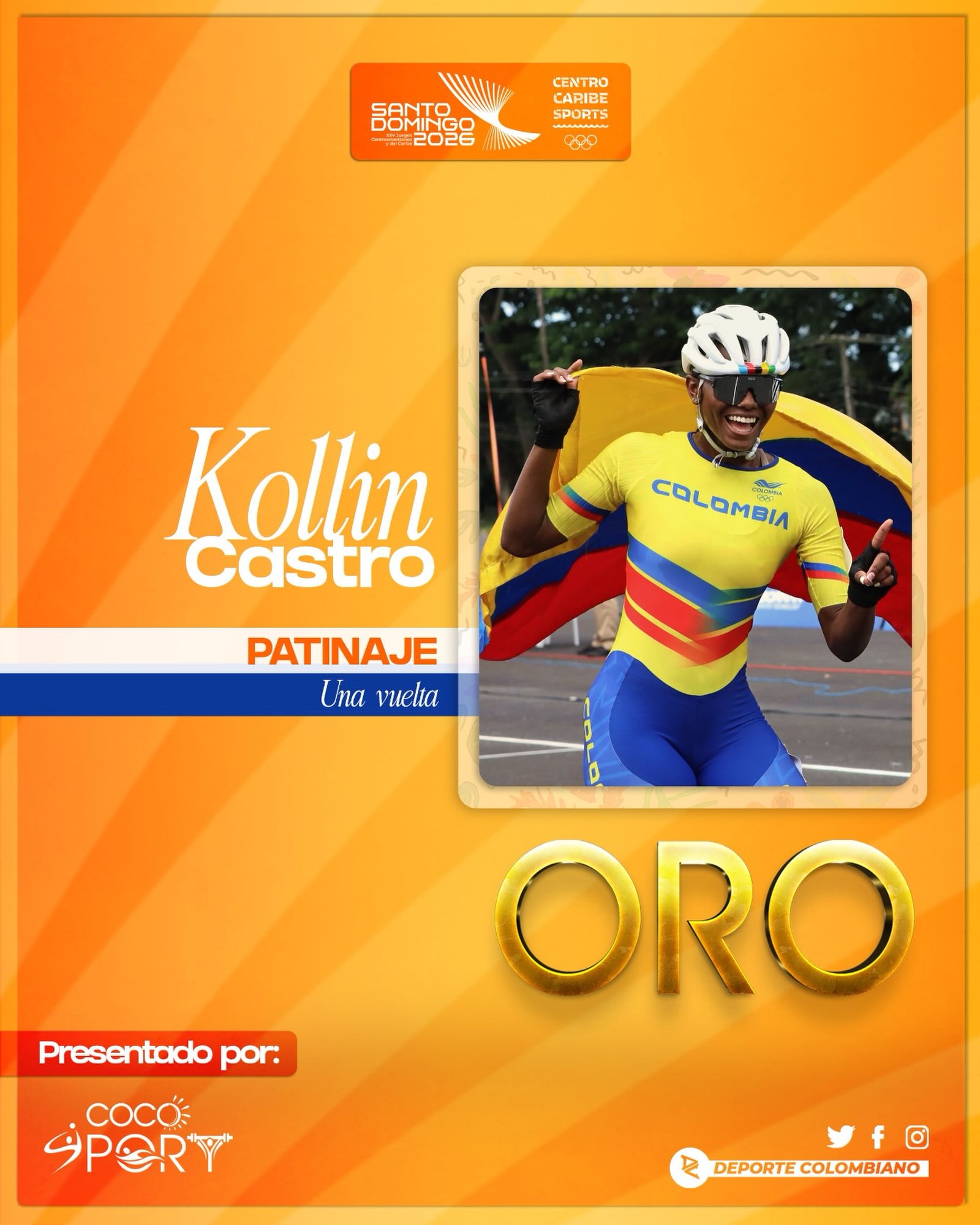 Colombia conquista la vuelta sprint y lidera el medallero del patinaje en Santo Domingo 2026
