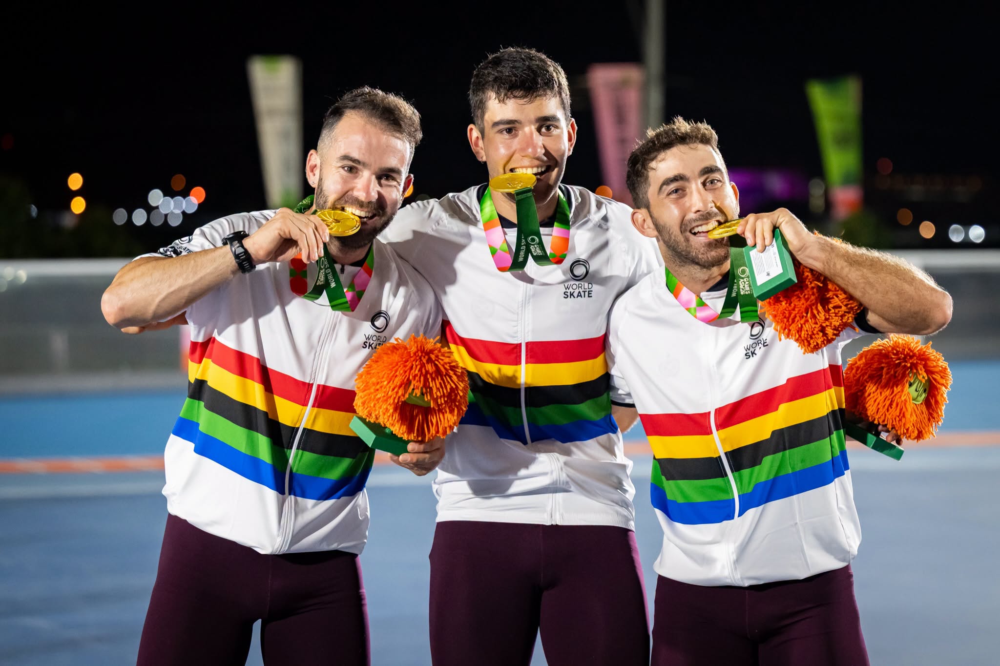 Team España ( Patxi Peula , Manu Taibo y Chevi Guzmán )