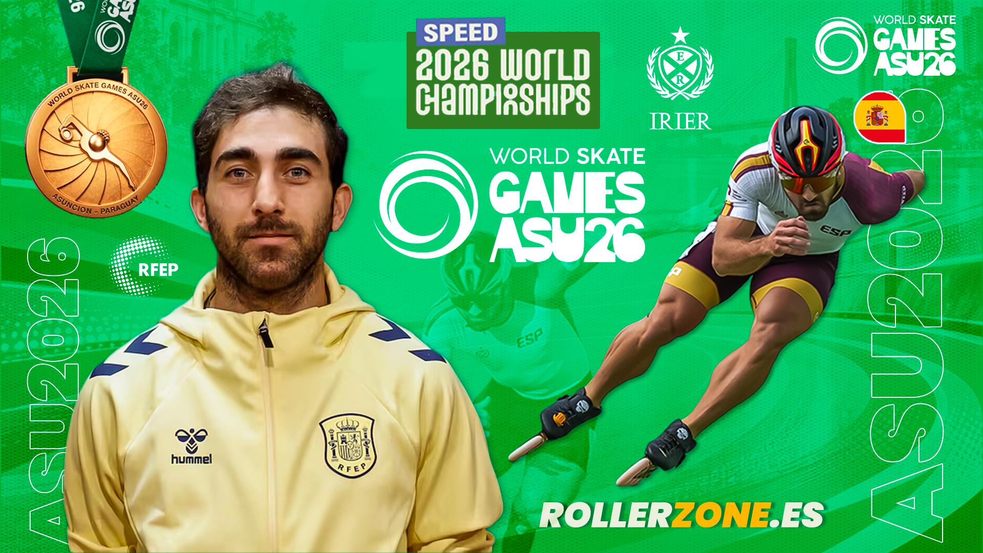 Chevi Guzmán, preparado para volver a desafiar al cronómetro en Asunción 2026 — General · RollerZone Chevi Guzmán, preparado para volver a desafiar al cronómetro en Asunción 2026 — General · RollerZone