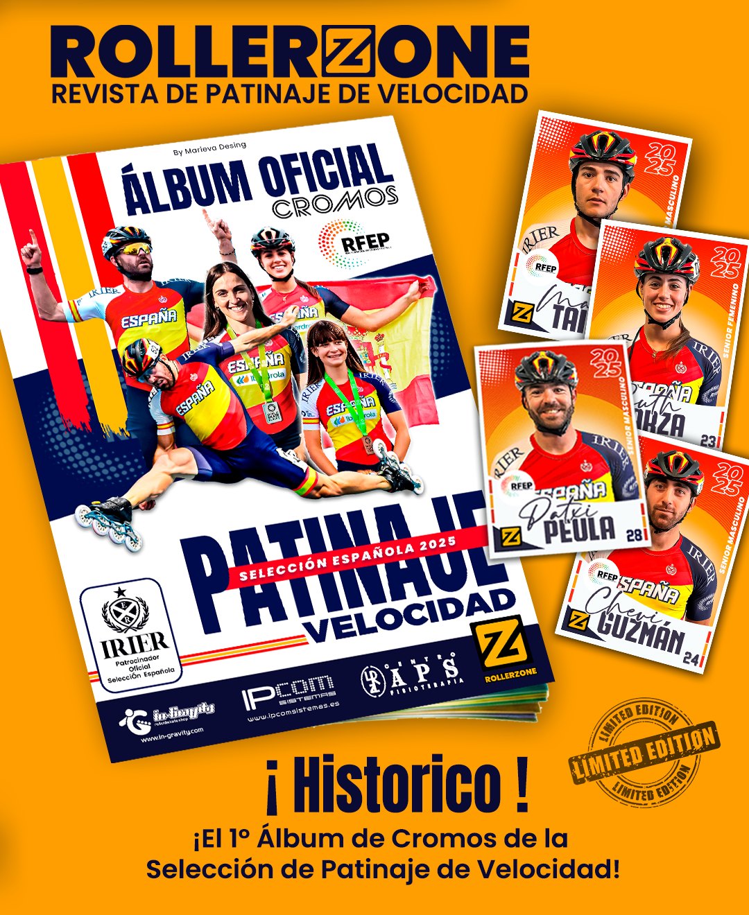 Acuerdo entre la RFEP y Rollerzone Spain para el lanzamiento del primer álbum oficial de cromos de la selección española — foto 1 · General