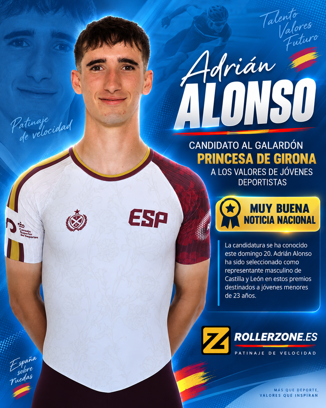Adrián Alonso, reconocido más allá de la pista: candidato al Galardón Princesa de Girona — foto 1 · General