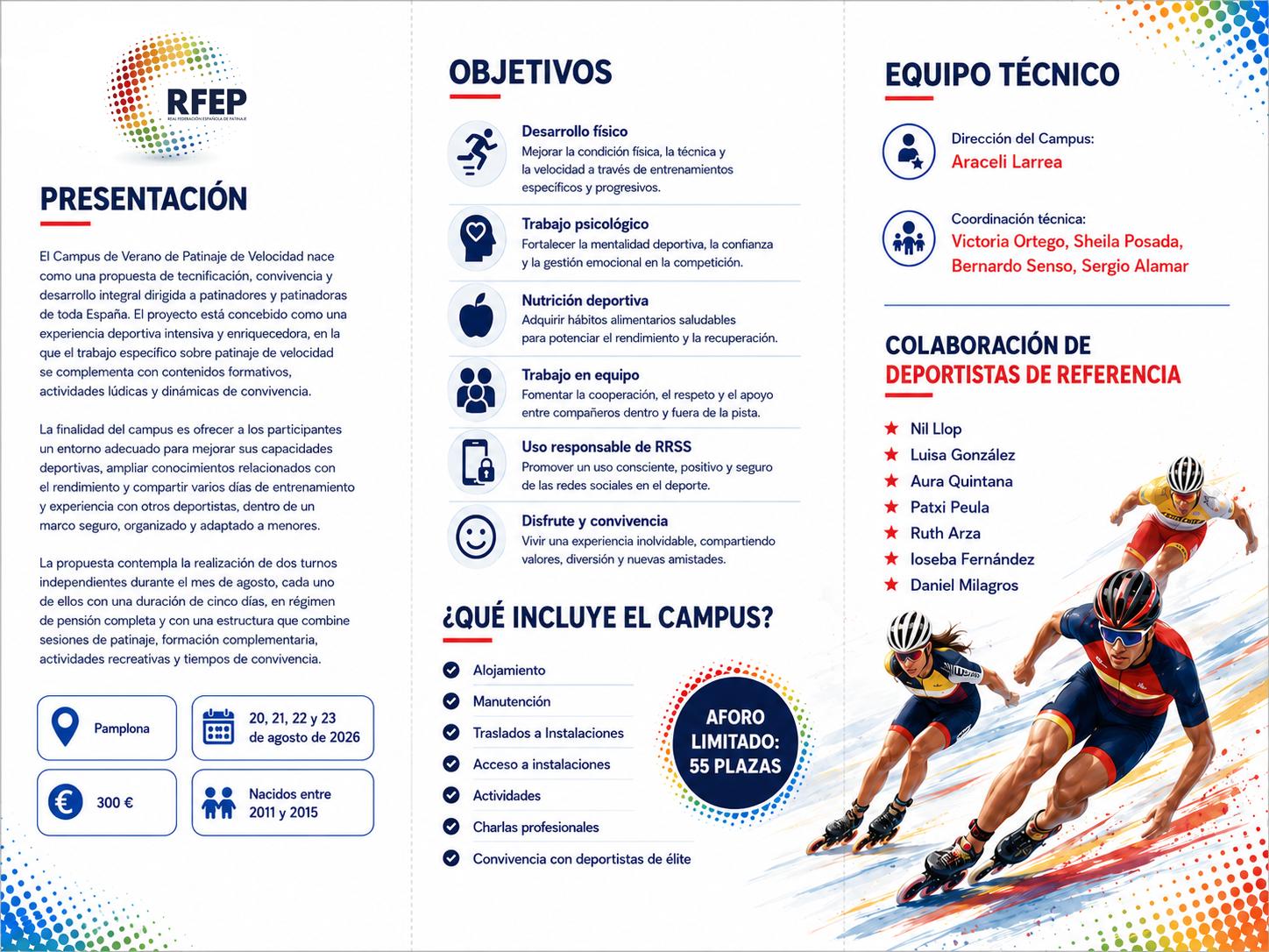 La RFEP presenta el I Campus de Verano de Patinaje de Velocidad 2026 — foto 1 · General