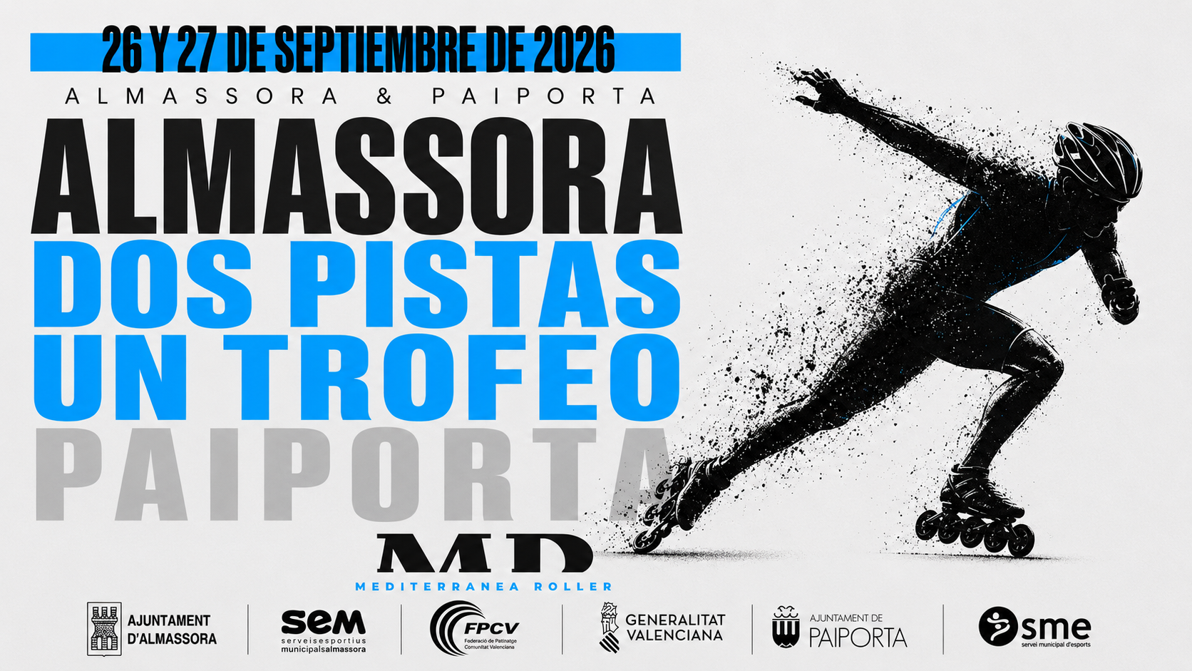 Mediterránea Roller 2026: dos pistas, un trofeo y 1.500 euros en premios — Valencia · RollerZone