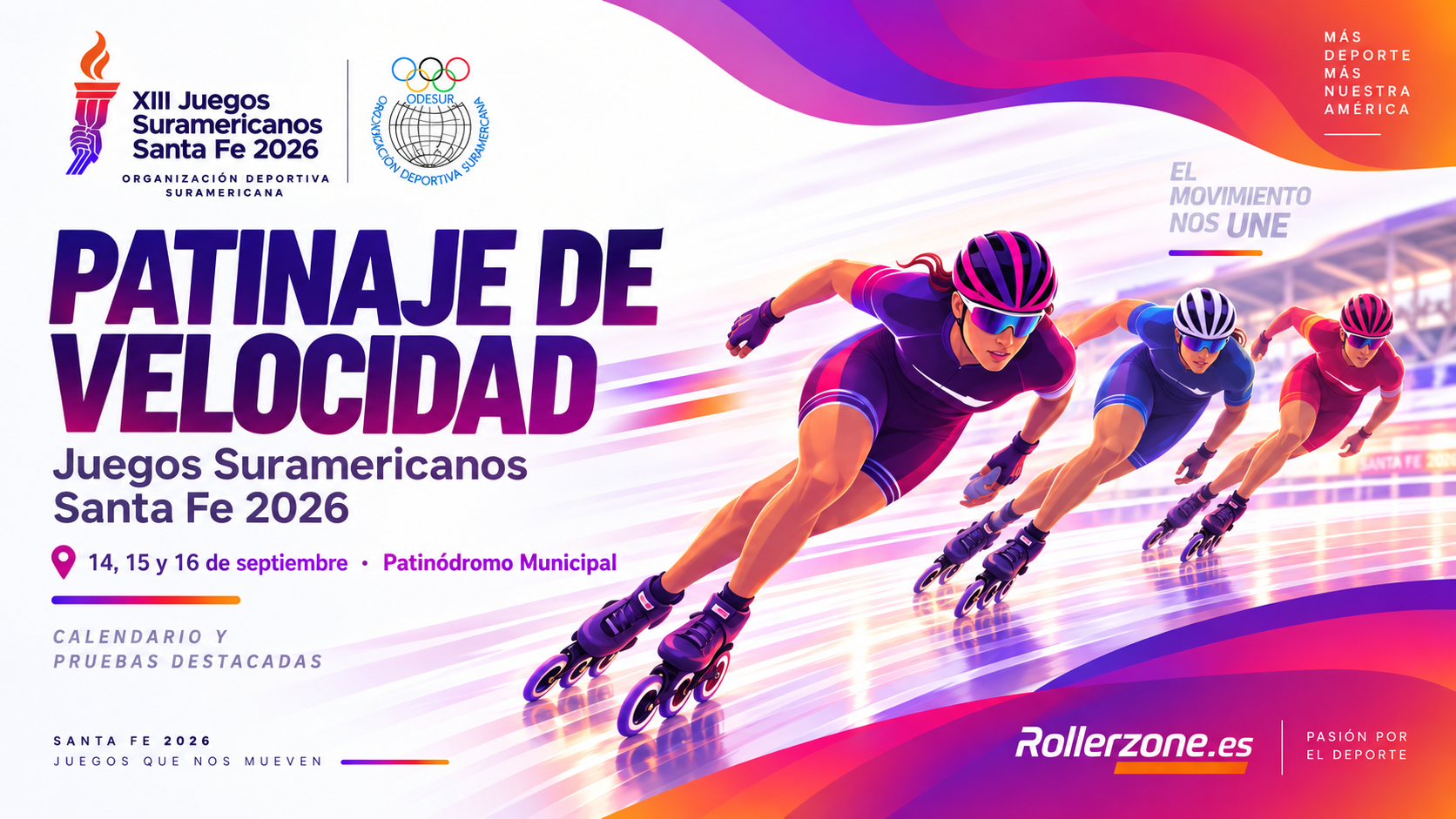 Santa Fe 2026 pone en marcha el patinaje de velocidad: tres días de máxima intensidad en el Patinódromo Municipal — General · RollerZone
